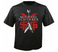 dr65QQCe Michael Schenker Group (MSG) - Group Logo Black T-Shirt
