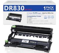 DR830 Unité Tambour de Rechange à Haut rendement pour imprimante Brother DR-830 Noir HL-L2400D HL-L2460DW HL-L2405W HL-L2465DW HL-L2480DW DCP-L2640DW MFC-L2820DWXL MFC-L2820DW (Pas de Toner)