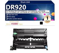DR920 Unité de Tambour de Remplacement pour Brother HL-L6310DW HL-L5210DN HL-L5210DW HL-L5210DWT HL-L6210DW HL-L6210DWT HL-L6217DW Imprimantes, Capacité d'impression 45000 Pages,Black-1 Pack