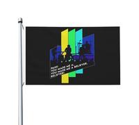 Dra*gons Pop Rock Band Imagine Drapeau double face 90x150 cm - Bannière murale décorative en polyester - Drapeau de jardin pour extérieur/intérieur - cadeau concert