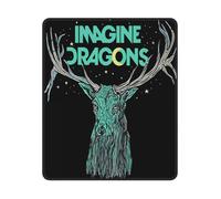 Dra*gons Pop Rock Band Imagine Tapis de Souris - Tapis Gaming antidérapant avec Bordures en Caoutchouc - Accessoire de Bureau et Ordinateur - Travail ou Cadeau Fan de Musique 10 x 12in