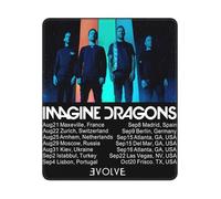 Dra*gons Pop Rock Band Imagine Tapis de Souris - Tapis Gaming antidérapant avec Bordures en Caoutchouc - Accessoire de Bureau et Ordinateur - Travail ou Cadeau Fan de Musique 10 x 12in