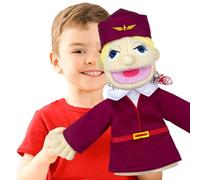 Dra Marionnettes à main de carrière - Apparence de fête, fantaisie, jeu de rôle de théâtre, figurines éducatives créatives | Ensemble de jouets éducatifs interactifs en peluche pour la salle de classe