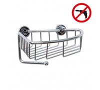 Draad Panier d'angle, aluminium chromé, pose facile sans perçage (40226-00000-00)