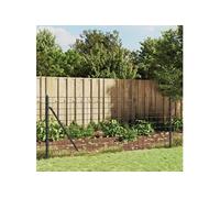 vidaXL Clôture en treillis métallique avec bride anthracite 0,8x25 m