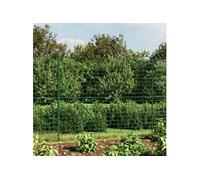 vidaXL Clôture en treillis métallique et piquet d'ancrage vert 2,2x10m