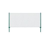 vidaXL Clôture en Grillage Métallique avec Poteaux Panneau de Clôture Protection pour Volaille Chiots Jardin Cour Arrière 144603