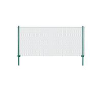 vidaXL Clôture en Grillage Métallique avec Poteaux Panneau de Clôture Protection pour Chiots Volaille Jardin Cour Arrière 144608