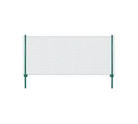 Draadgaashek met palen 25x0,75 m staal groen144609