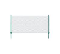 Vidaxl Clôture En Grillage Métallique Avec Poteaux Acier 25x1 M Vert