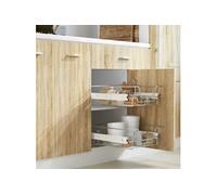 vidaXL Panier de rangement treillis métallique 50479 – 2x 400 mm argenté