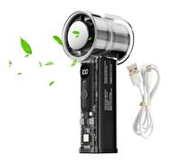 Draagbare Handventilator - Cools Hot Stuffy Face Instantly, Mini USB Rechargeable Personal Wind Blower, 15.5x6x5.5cm Compact Frame + 182g Lightweight Unit, Rugged Plastiic Blend High Qualiity Build -