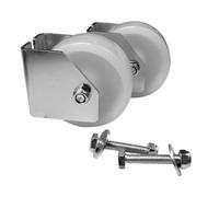 DRABEST - Lot de 2 Roulettes pour Echafaudage en Aluminium 80 mm - Roues Solides avec Kit de Montage, Déplacement Fluide, Stabilité et Sécurité de Travail en Hauteur