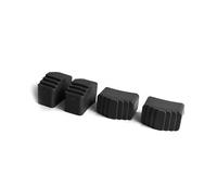 DRABEST - Pieds Antidérapants pour Échelles Domestiques Double Face - 40x20x50mm - 4 pièces - Pieds Empêchant le Glissement - Protegant le Sol Contre Rayures - Noir