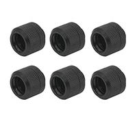 Dracaena.io Lot de 6 raccords à compression pour tube dur G1/4 à 14 mm OD, noir