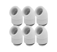 Dracaena.io Lot de 6 raccords rotatifs G1/4 à 45°, M-F, refroidissement par