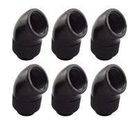 Dracaena.io Lot de 6 raccords rotatifs G1/4 à 45°, M-F, refroidissement par