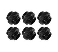 Dracaena.io Lot de 6 rallonges G1/4, M-M, noir