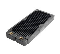 Dracaena.io Radiateur PC Cuivre 240mm Refroid. Liquide, 28mm, 2 G1/4, Noir