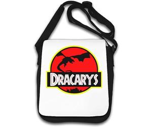 Dracarys Flying Dragon Parodie Art Sac à bandoulière Blanc