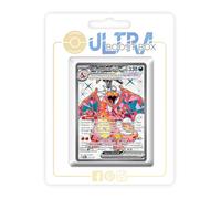 Dracaufeu ex 215/197 Full Art Téracristal Secrète - Myboost X Écarlate et Violet 3 Flammes Obsidiennes - Coffret de 10 Cartes Pokémon Françaises