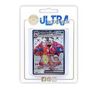 Dracaufeu ex 215/197 Full Art Téracristal Secrète - Ultraboost X Écarlate et Violet 03 Flammes Obsidiennes - Coffret de 10 Cartes Pokémon Françaises