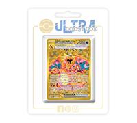 Dracaufeu ex 228/197 Teracristal Secrète Gold - Ultraboost X Écarlate et Violet 03 Flammes Obsidiennes - Coffret de 10 Cartes Pokémon Françaises
