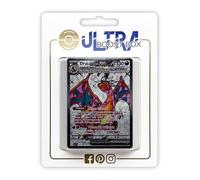 Dracaufeu ex SV056 Full Art Téracristal - Ultraboost X Écarlate et Violet 03 Flammes Obsidiennes - Coffret de 10 Cartes Pokémon Françaises