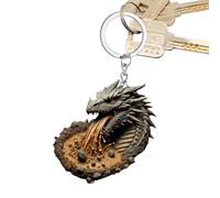 Drache-Schlüsselanhänger - Atemender Drache-Anhänger, Kreativer Schlüsselanhänger Zum Sammeln | Neuartiges Souvenir Für Männer Und Frauen, Geschenk Für Freunde, Familie, Klassenkameraden, Pendler