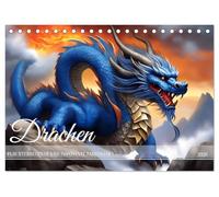 Drachen - Furchterregende und imposante Fabelwesen (Tischkalender 2026 DIN A5 quer), CALVENDO Monatskalender: Das legendäre Fabelwesen