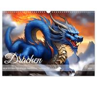Drachen - Furchterregende und imposante Fabelwesen (Wandkalender 2026 DIN A3 quer), CALVENDO Monatskalender: Das legendäre Fabelwesen