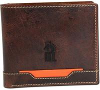 DrachenLeder Portefeuille en cuir véritable pour homme brun 11x9,5x2,5cm D2OPT021N