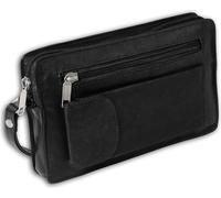 DrachenLeder Sac à main en cuir pour homme noir 20x4x12 OTJ502S