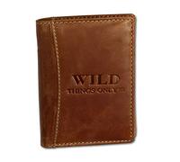 DrachenLeder Wild Things D4OPJ100X Portefeuille unisexe en cuir Multicolore 12,5 x 2 x 9,5 cm, mat, m, Tendance