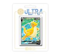 Dracolosse V 076/078 Full Art - Ultraboost X Epée et Bouclier 10.5 Pokémon GO - Coffret de 10 Cartes Pokémon Françaises