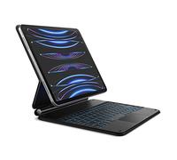 Dracool Étui Clavier pour iPad Air 11" (M2/M3), Air 5 2022/4 2020 10.9", iPad Pro 11 (1re/2e/3e/4e gén) avec Trackpad Magic Type Keyboard Rétroéclairé Bluetooth Clavier AZERTY, Noir
