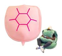 Dracqwn Oreiller Portable en Carapace De Tortue for Adulte, Oreiller De Corps Lesté en Carapace De Tortue for Soulager L'anxiété Et Guérir Les Chagrins(Color:C Pink,Size:160Cm/63in Adult)