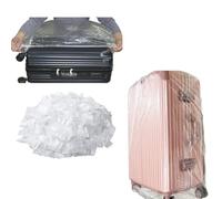 DraCra Lot de 8 housses de protection jetables en plastique transparent pour valises de 50,8 cm, 55,8 cm, 61 cm, 61 cm, 66 cm, 71,1 cm, 71,1 cm, 76,2 cm, bagages à roulettes, bagage à main souple et
