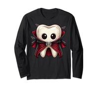 Dracula Dent de Vampire Dracula Spooky Halloween Mignon Dentiste Manche Longue