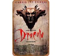 Dracula Poster Bram Panneaux d’étain Vintage Affiche de métal rétro Plaque de Panneau Mur Art décor 8×12 Pouces
