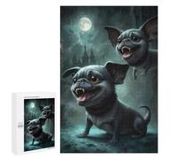 Dracula Pug : Cadeau De Saison, 1000 PCS Puzzle À Exposer; pour Les Couples, Amis Et Familles