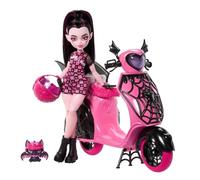 Mattel Monster High Draculaura And Her Scooter Doll Rose Enfants