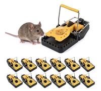 DRADERCH 12 Piège à Rats Pièges à Souris Professionnel Tapette Souris Efficace Réutilisables Sensible Tapette Souris Rongeur Plastique pour Intérieur Cuisine Extérieur Jardin