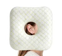DRADERCH Oreiller Piercing avec Trou, Coussin d'oreille Réglable pour Dormeurs Latéraux, Oreiller Anti-Pression pour Douleurs d'oreilles, Idéal pour Nouveaux Piercings, Helix, Bouchons d'oreilles