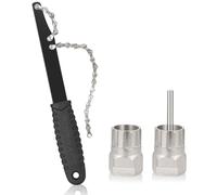 Drado 3pcs Outils Velo de Demonte, de Cassette de Vélo Kit pour 6, 7, 8, 9, 10,11, Outil de démontage avec Fouet à chaîne pour Cassette