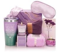 Drado Cadeaux pour Femme, Coffret Cadeau, Cadeau Saint Valentin, Bandeaux, serviettes, cartes de vœux, bougies, tasses, Anniversaire, cadeaux pour épouses, mères, sœurs, grand-mères