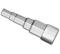 Drado Clé étagée 1/2" pour sanitaires et radiateurs avec clé étagée à 5 niveaux 3/8, 1/2, 3/4, 1-1/4", clé à douille pour robinet de radiateur à cliquet
