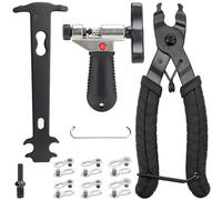 Drado Ensemble d'outils de Derive Chaine Velo, Lien De Vélo Pince+ Vérificateur de la chaîne+3 Paires de Chaînes Antivol für 6/7/8/9/10 Gänge