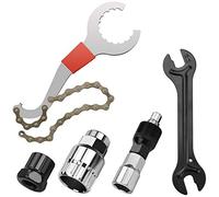 Drado Kit de Réparation pour Changer Les Cassettes et Boîtiers de Pédalier du Vélo et du VTT Fouet à Chaîne/Démonte Cassette/Extracteur du Pédalier/Extracteur de Manivelle/Clé
