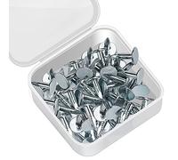 Drado Lot de 100 Clous de Toiture Galvanisés pour Toiture, Clous de Toiture en Feutre en Bois 12mm